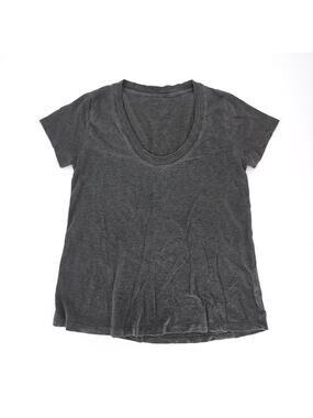 Zadig & Voltaire Tiny Slub Overdyed Grey Short Sleeve T-Shirt / Tee / Top - NWOT